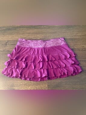Lululemon Purple Ruffle Skirt